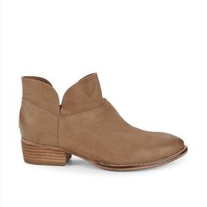 Taupe Bait Leather Ankle Booties